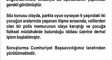 Oğluyla tartışan çocuğa fiziksel müdahalede bulunduğu iddia edilen polis görevinden uzaklaştırıldı