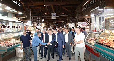 Vali Hatipoğlu ve Başkan Şerifoğulları, esnaflarla bir araya geldi
