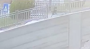 Yola fırlayan çocuk aracın altında kalmaktan son anda kurtuldu