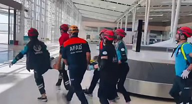 Elazığ Havalimanı'nda deprem tatbikatı