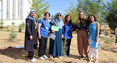 Elazığ'da fidan dikimi yapıldı