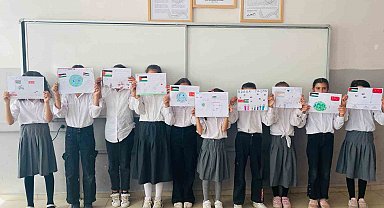 Elazığ'da öğrencilerden Filistin'e destek