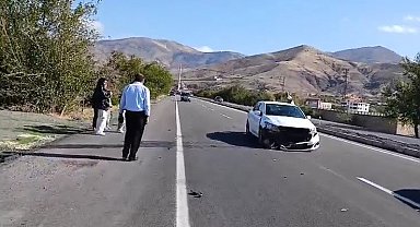 Elazığ'da otomobil köpeğe çarptı: 1 yaralı