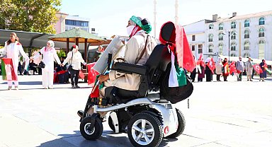 Elazığlı kadınlardan Gazze için sessiz çığlık