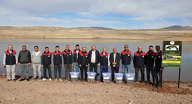 Elazığ'da Su Kaynakları Balıklandırma Projesi sürüyor