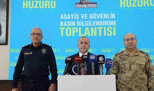 Elazığ'da suçlulara göz açtırılmıyor: Suç oranlarında düşüşler yaşandı