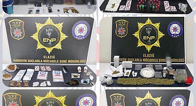 Elazığ'da uyuşturucu operasyonu: 19 tutuklama
