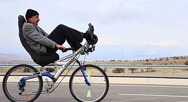 Elazığ'da ilginç bisiklet tasarımı: Polisler bile durdurup inceliyor