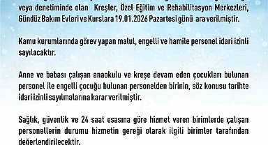 Elazığ'da rehabilitasyon ve bakımevi kurslarına kar tatili