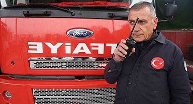 İtfaiye çavuşu 32 yılın ardından son telsiz anonsunu yaparak emekli oldu