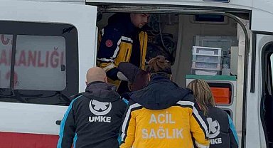 Mahsur kalan hastanın yardımına UMKE yetişti