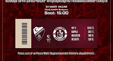 Elazığspor - Şanlıurfaspor maç biletleri satışta