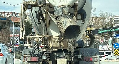 Yola beton döken mikser sürücüsüne 839 bin lira ceza