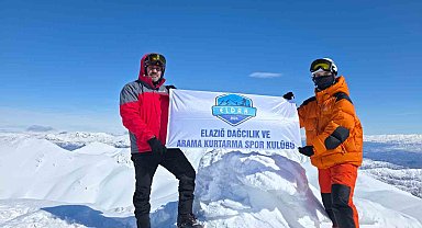 Elazığ'da dağcılık tarihine geçen tırmanış: 15 yaşındaki sporcu Akdağ zirvesine çıktı