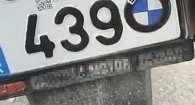 Elazığ'da plakayı kalemle boyayarak değiştiren sürücüye 220 bin lira ceza yazıldı