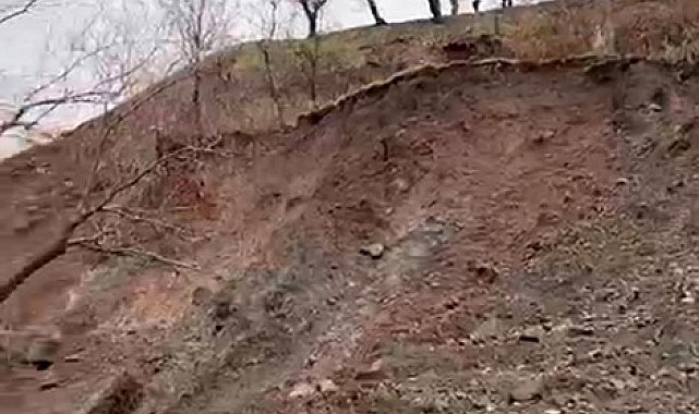 Elazığ'da toprak kayması