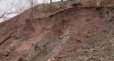 Elazığ'da toprak kayması