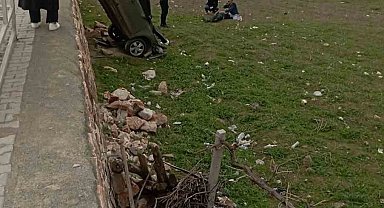 Elazığ'da otomobil şarampole uçtu: 1 yaralı