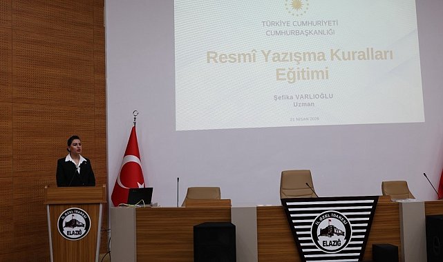 Elazığ'da resmi yazışmalarda uygulanacak usul ve esaslar hakkında eğitim