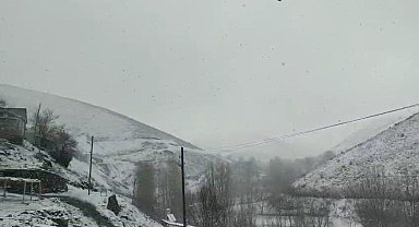 Elazığ'ın yüksek kesimlerinde kar yağışı