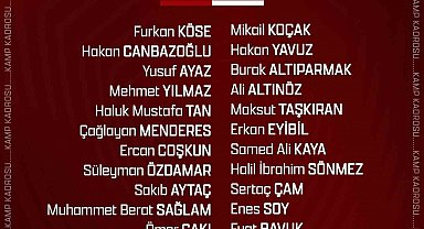 Elazığspor, Bursa'ya 23 futbolcuyla gitti