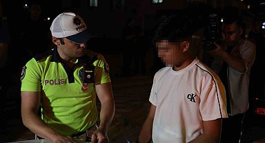 Ehliyetsiz yakalanan 16 yaşındaki çocuk sürücü ve araç sahibine 80 bin lira ceza