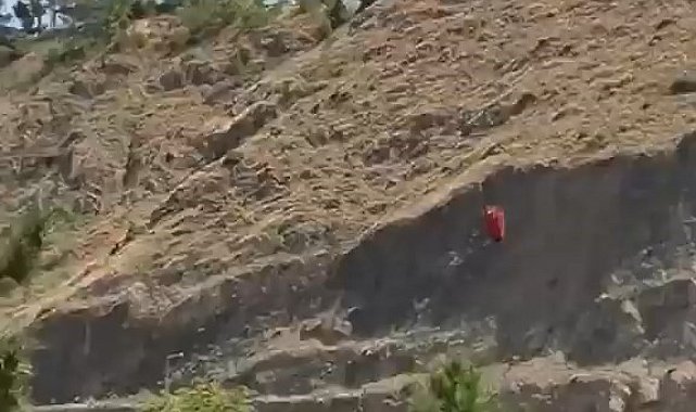 Elazığ'daki dağlık alan yangınına havadan müdahale başladı